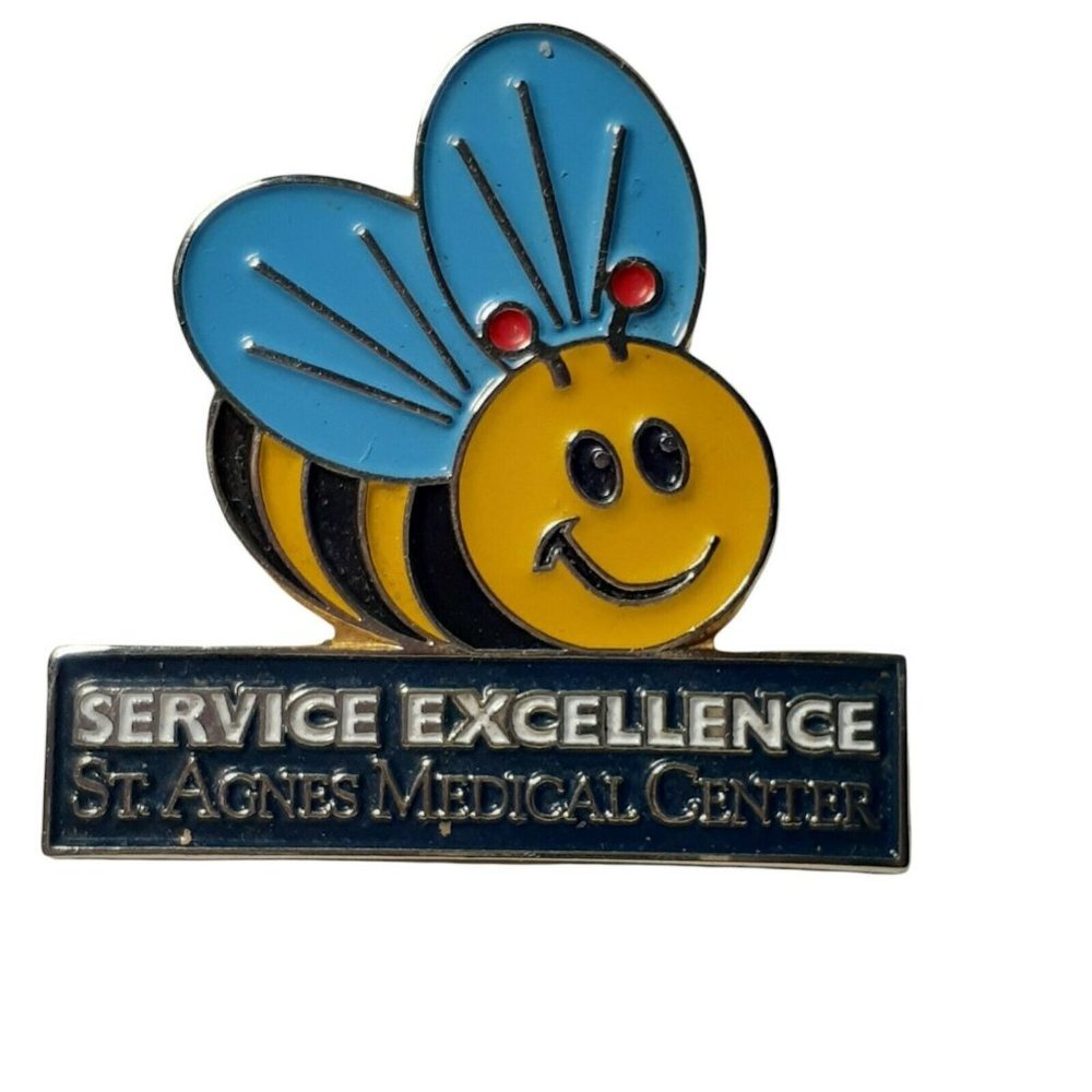 Lapel Pin Enameled Bumble Bee Service Excellence St Angus Medical Center